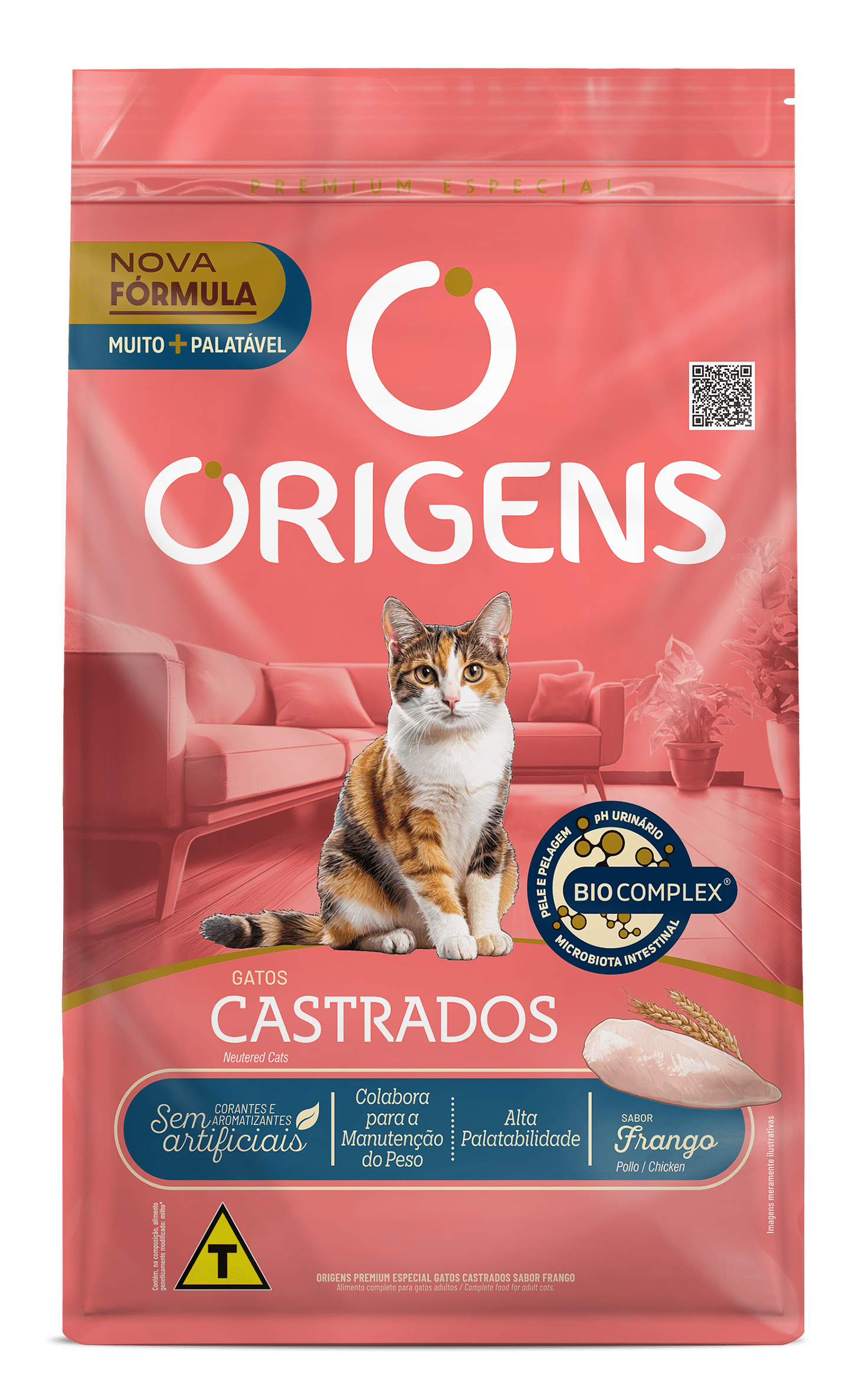 Origens Para Gatos Castrados Sabor Frango