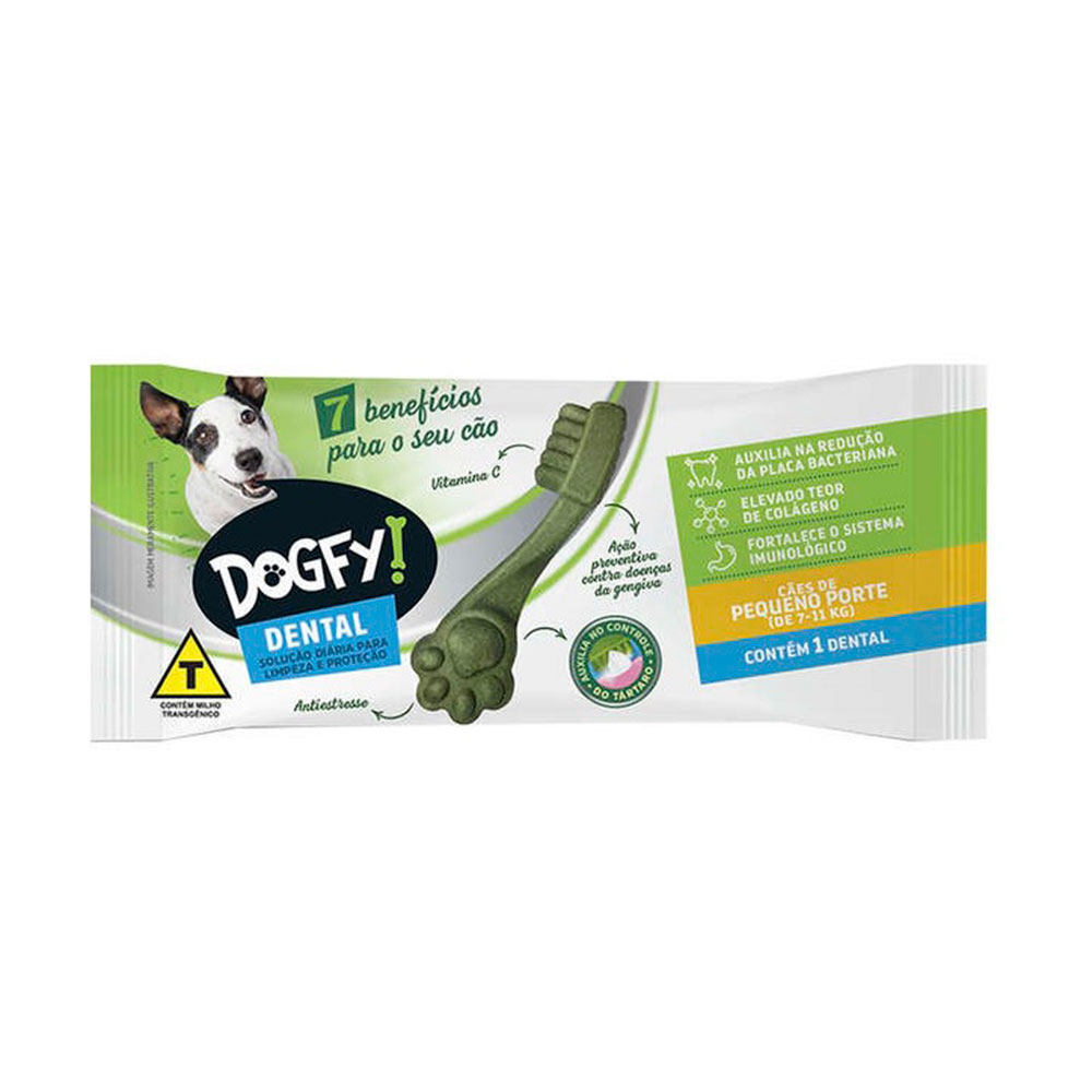 Petisco Dental Dogfy Para Cães de Pequeno Porte - 1 Unidade